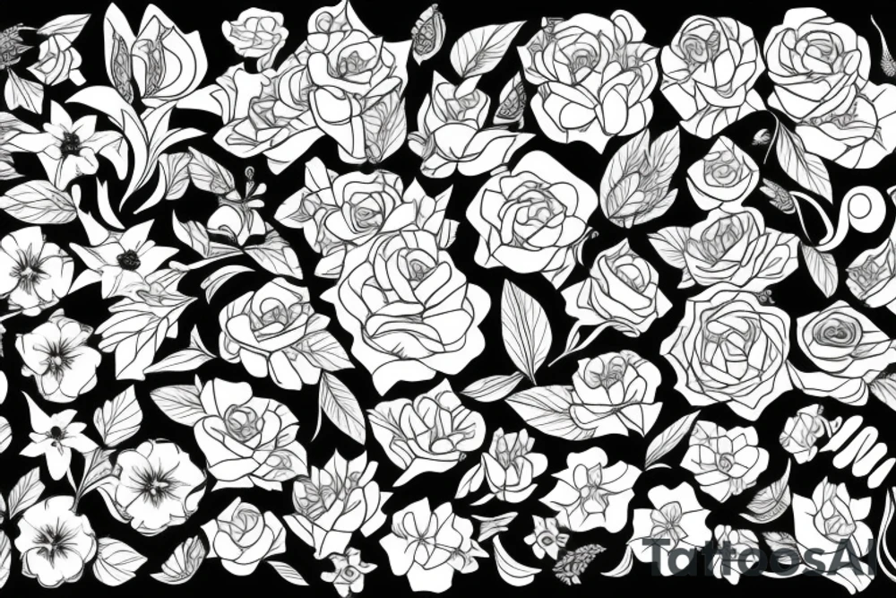 Flowers tattoo idea