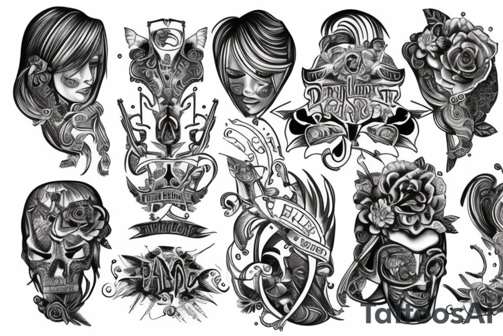 tattoo which describes a person who is like a dark horse tattoo idea
