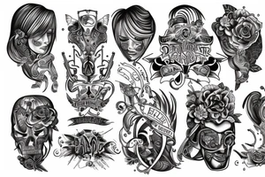 tattoo which describes a person who is like a dark horse tattoo idea
