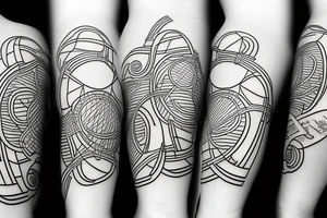 Tennis racket and ball tattoo idea