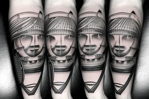 Tennis racket and ball tattoo idea