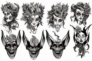 hades, persephone and cerberus tattoo idea