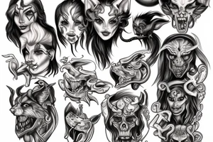 hades and cerberus tattoo idea