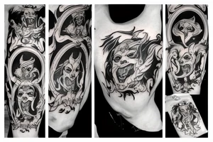 hades and cerberus tattoo idea