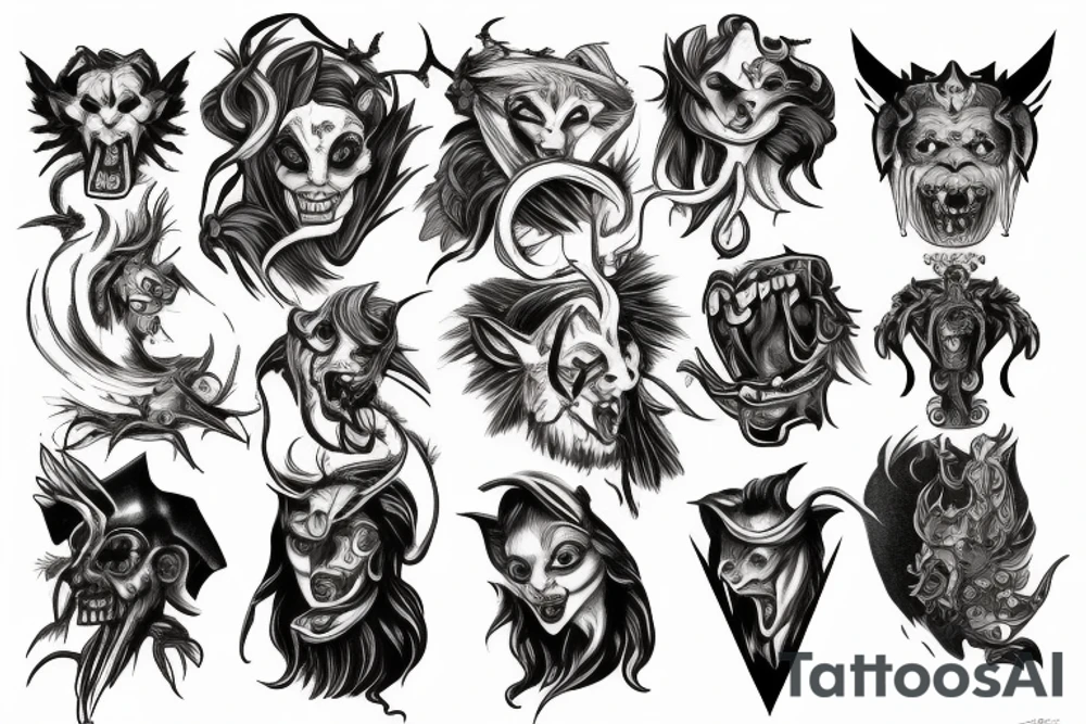 hades and cerberus tattoo idea