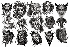 hades and cerberus tattoo idea