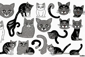 Cat in Tajikistan tattoo idea