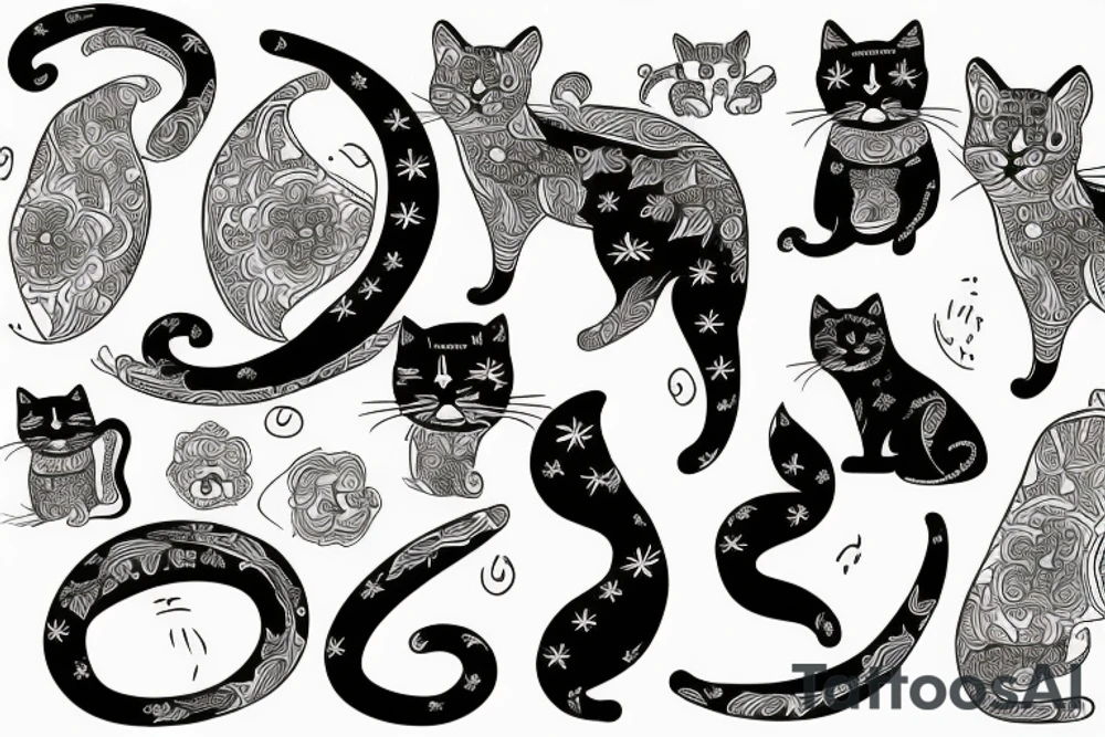 Cat in Tajikistan tattoo idea