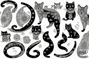 Cat in Tajikistan tattoo idea