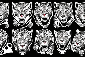 American Traditional Panther styled Jaguar tattoo idea