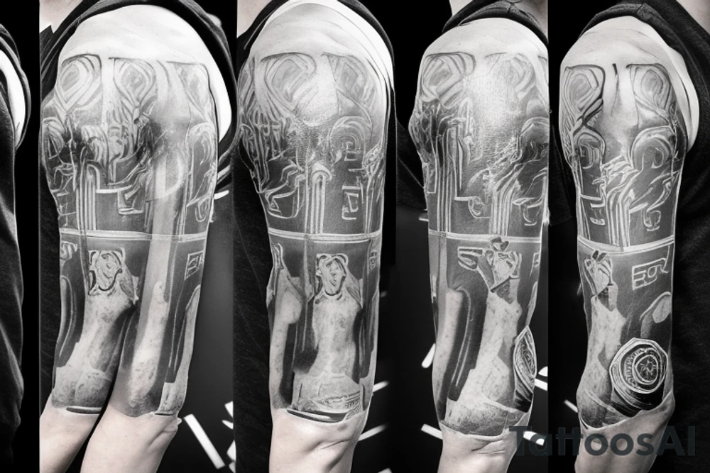 Arm Sleeve: soccer (Ronaldinho, Ronaldo, Zidane, Messi, Cristiano Ronaldo), Rap (Eminem Tonedeff),  Nintendo tattoo idea