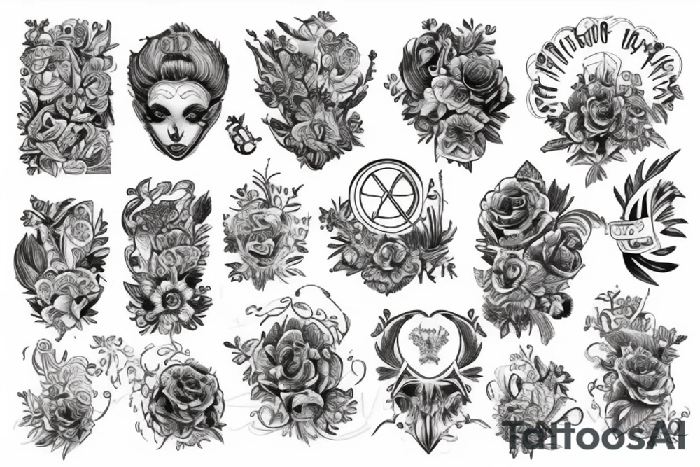 восьмиконечная звезда матка tattoo idea