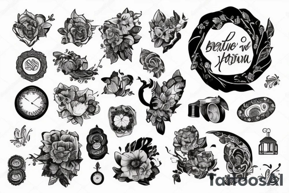 восьмиконечная звезда tattoo idea