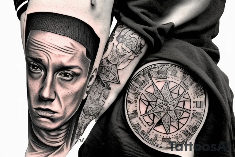 Eminem, Tonedeff tattoo idea