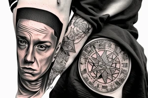 Eminem, Tonedeff tattoo idea