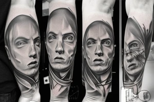 Eminem, Tonedeff tattoo idea
