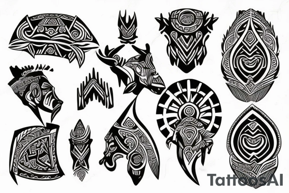 tribal culture tattoo idea
