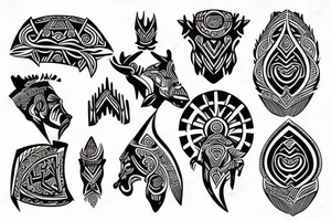 tribal culture tattoo idea