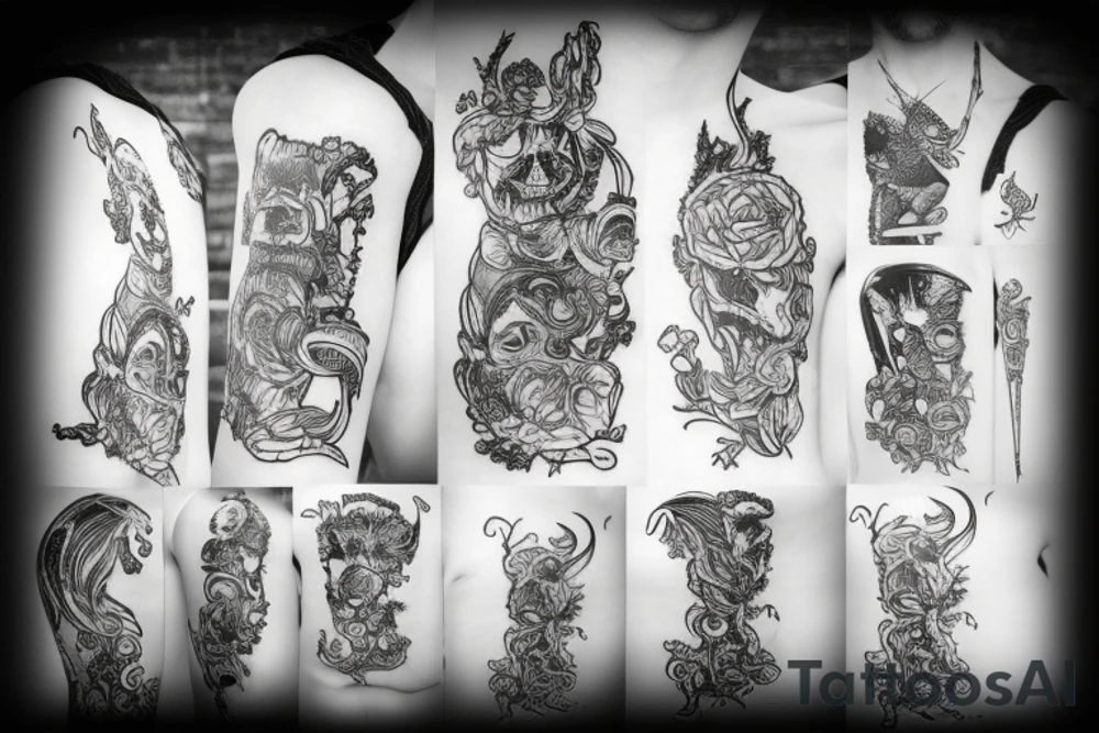 восьмиконечная звезда tattoo idea