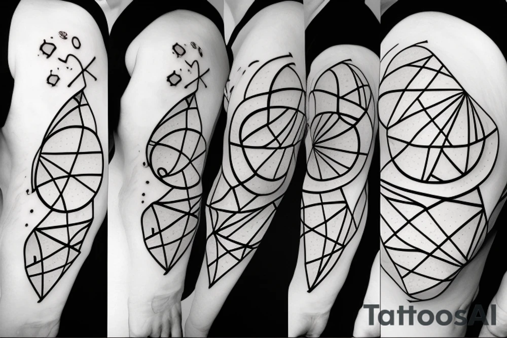 Gravitational equation geometric tattoo idea