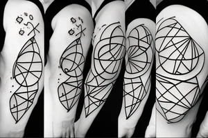 Gravitational equation geometric tattoo idea