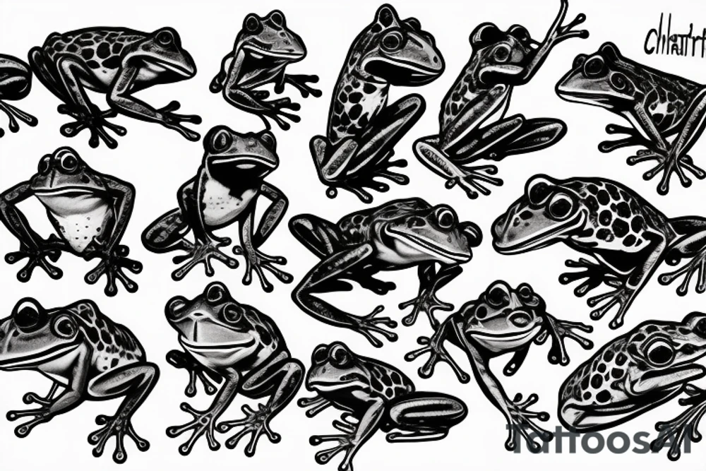 Chaotic neutral fighting frog tattoo idea