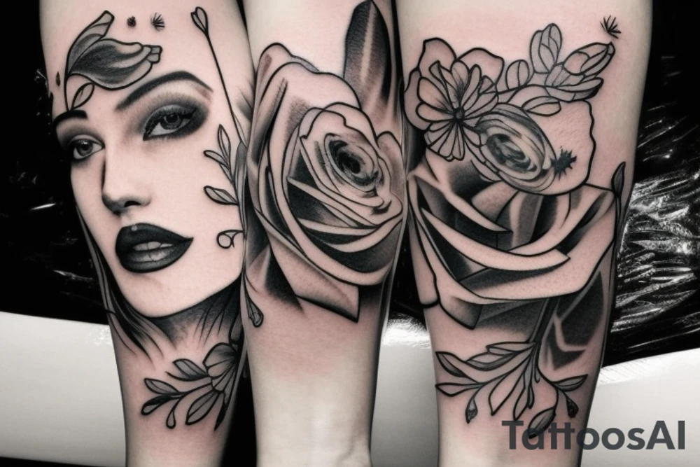 Sexy women with a hat tattoo idea