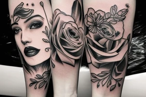 Sexy women with a hat tattoo idea