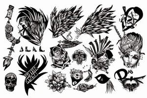 wild punk tattoo idea