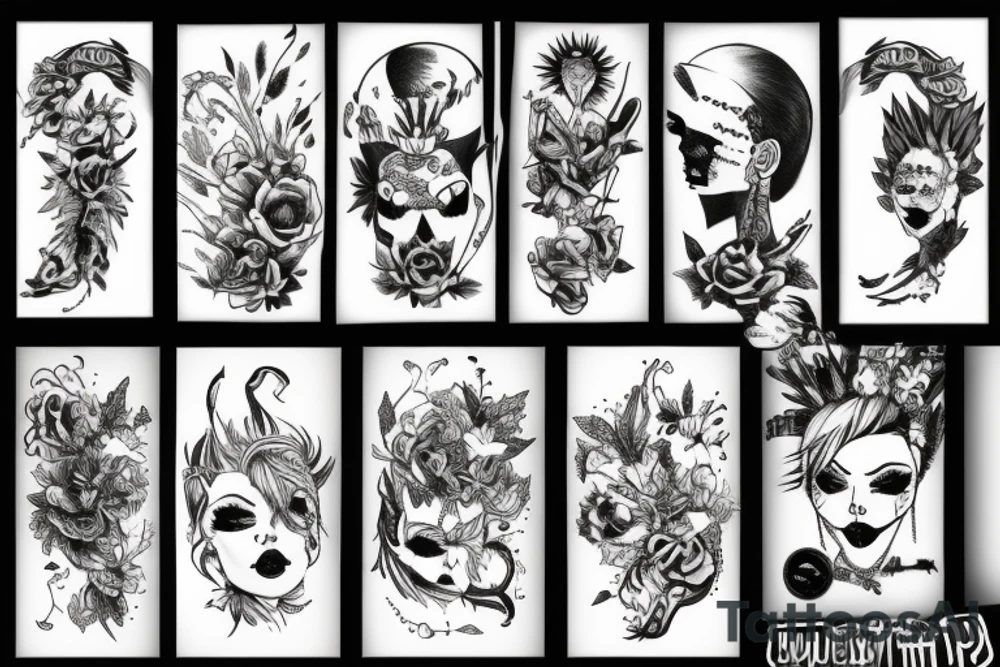 wild punk tattoo idea
