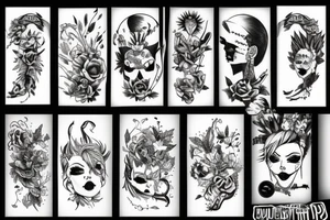 wild punk tattoo idea