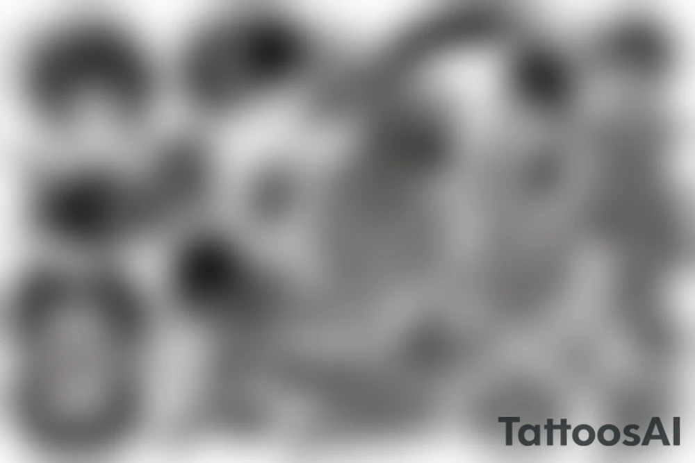wild punk tattoo idea
