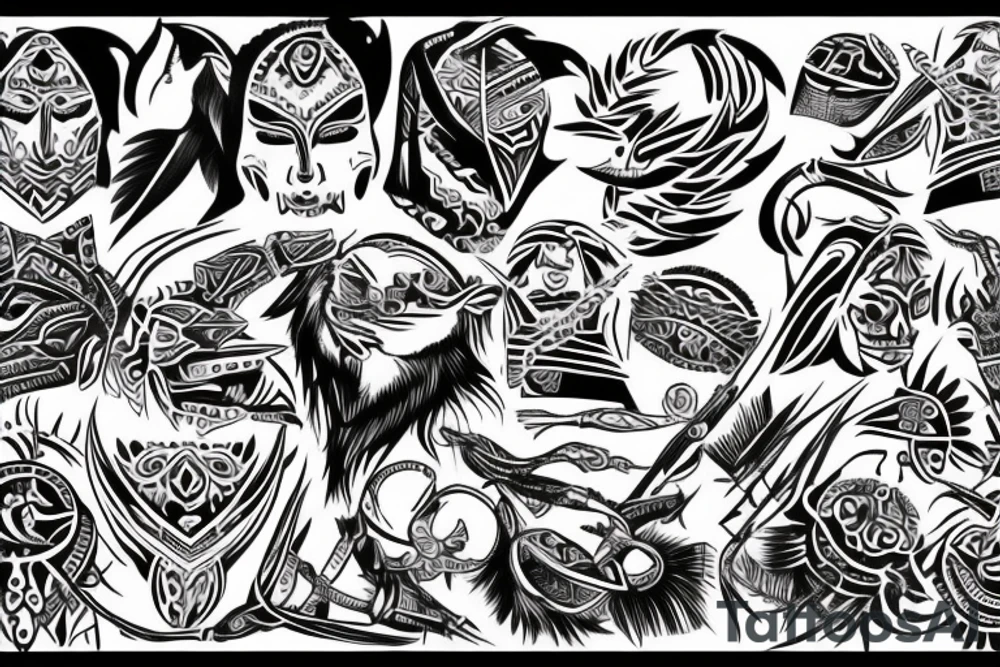 tribal 750 tattoo idea