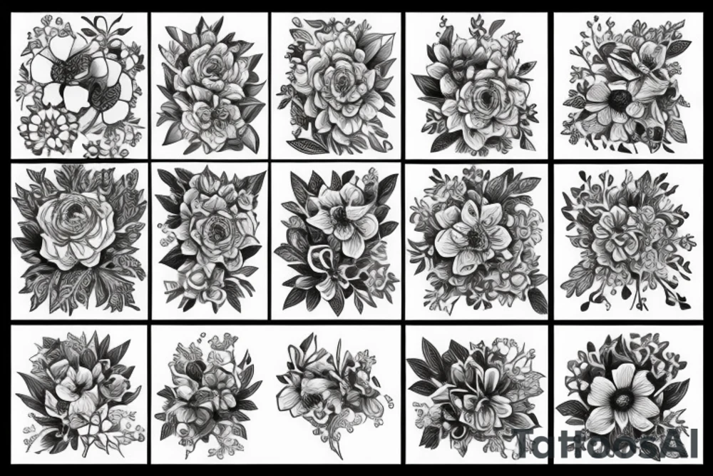 flowers tattoo idea