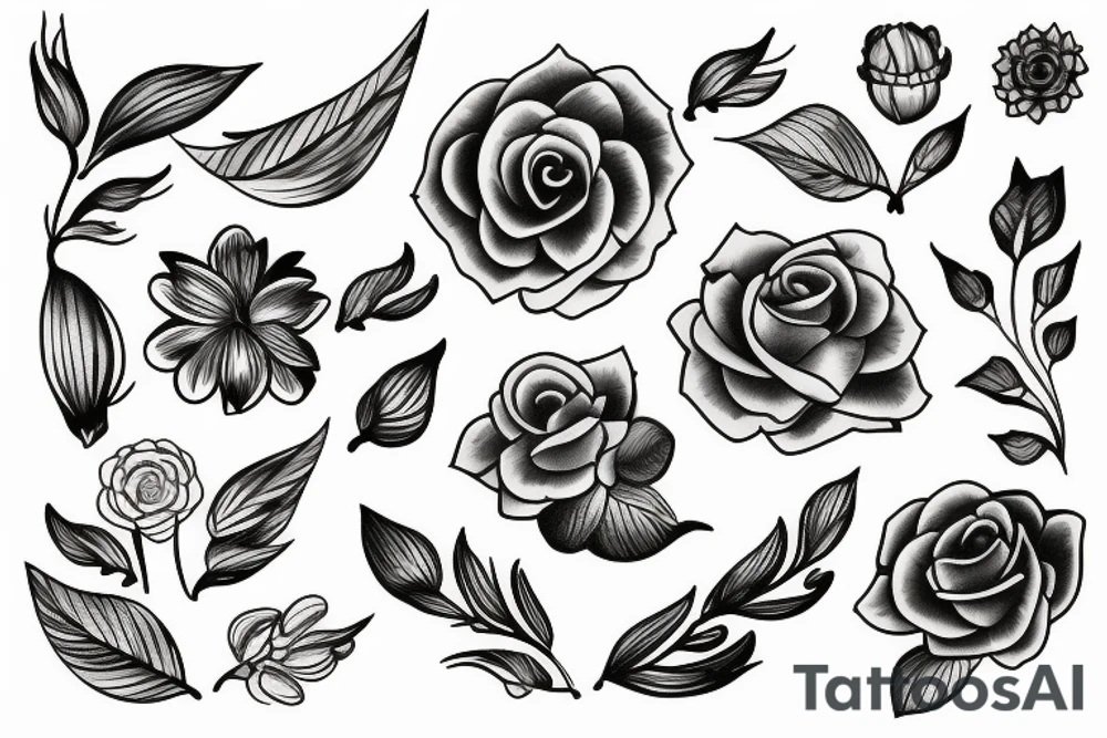 flowers tattoo idea