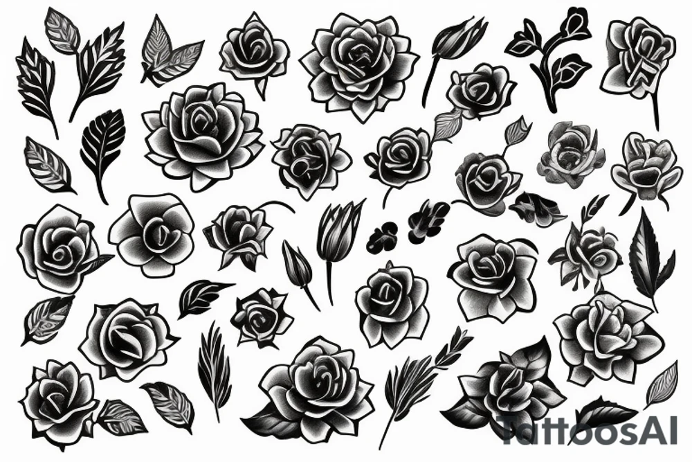 flowers tattoo idea