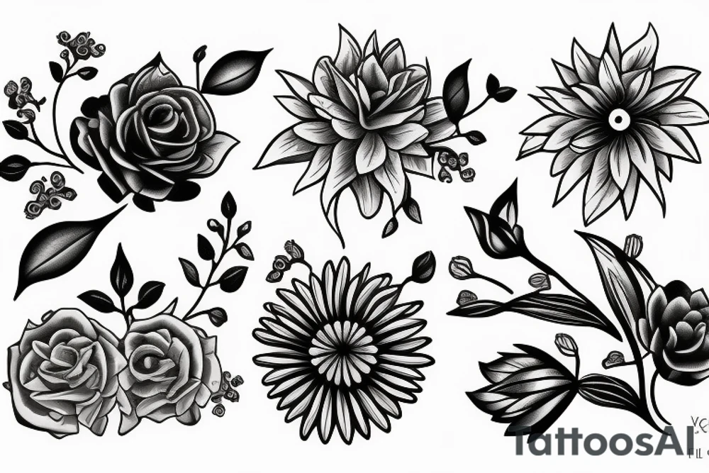 flowers tattoo idea