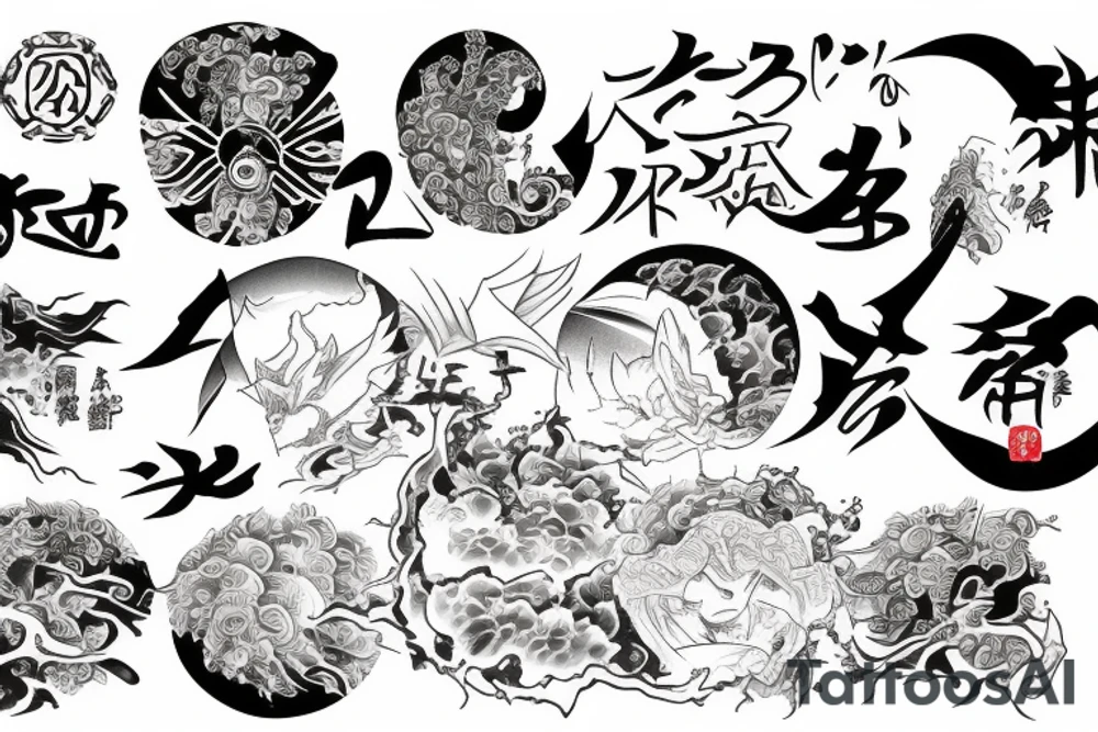 Rising sun in Japan tattoo idea