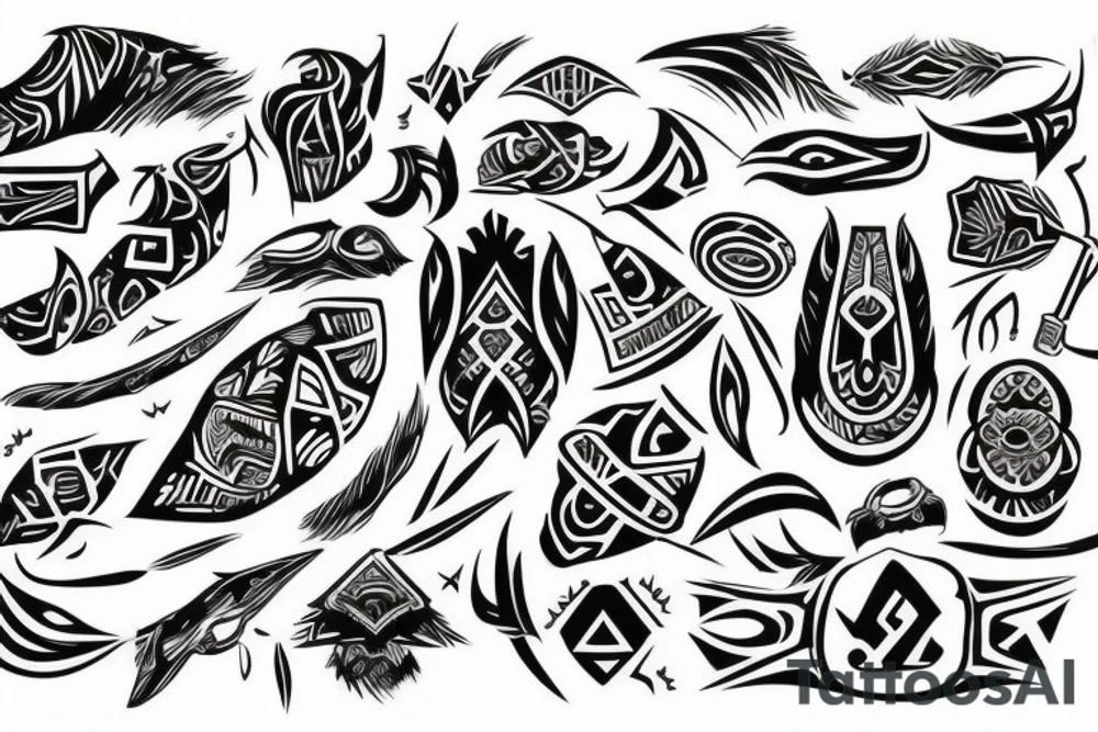 750 tribeal tattoo idea