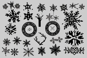 picture frame of  snow tattoo idea