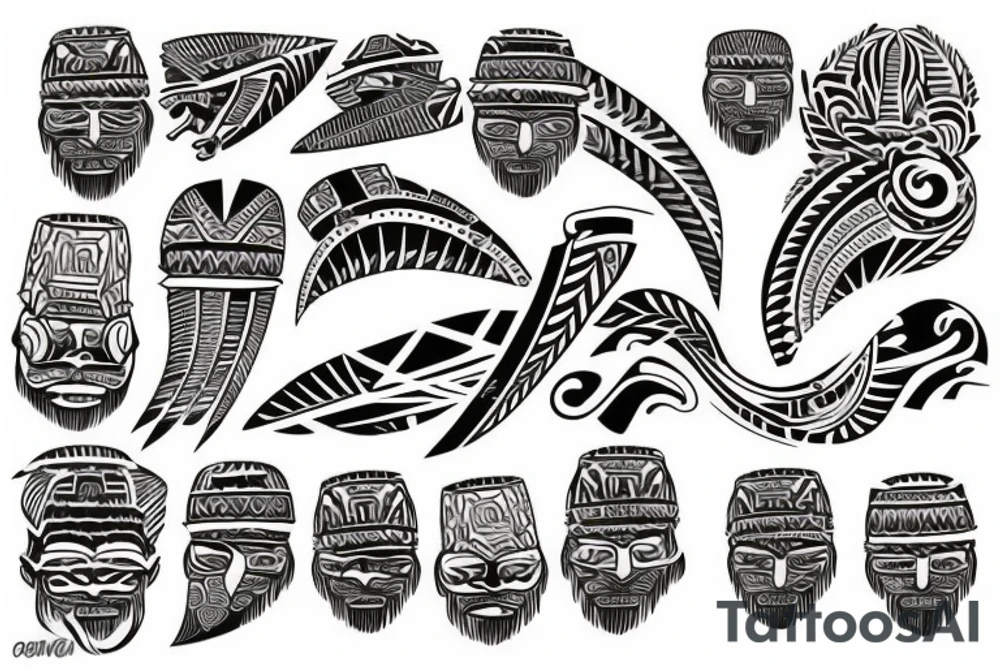 Hawaiian tribal tattoo idea