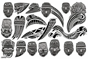 Hawaiian tribal tattoo idea