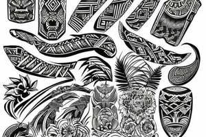 Hawaiian tribal tattoo idea