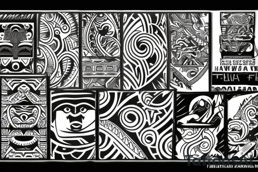 Hawaiian tribal tattoo idea