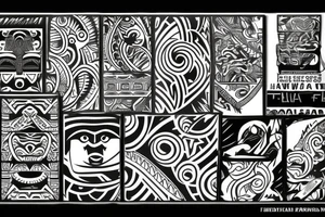 Hawaiian tribal tattoo idea