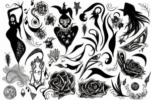 black witch tattoo idea