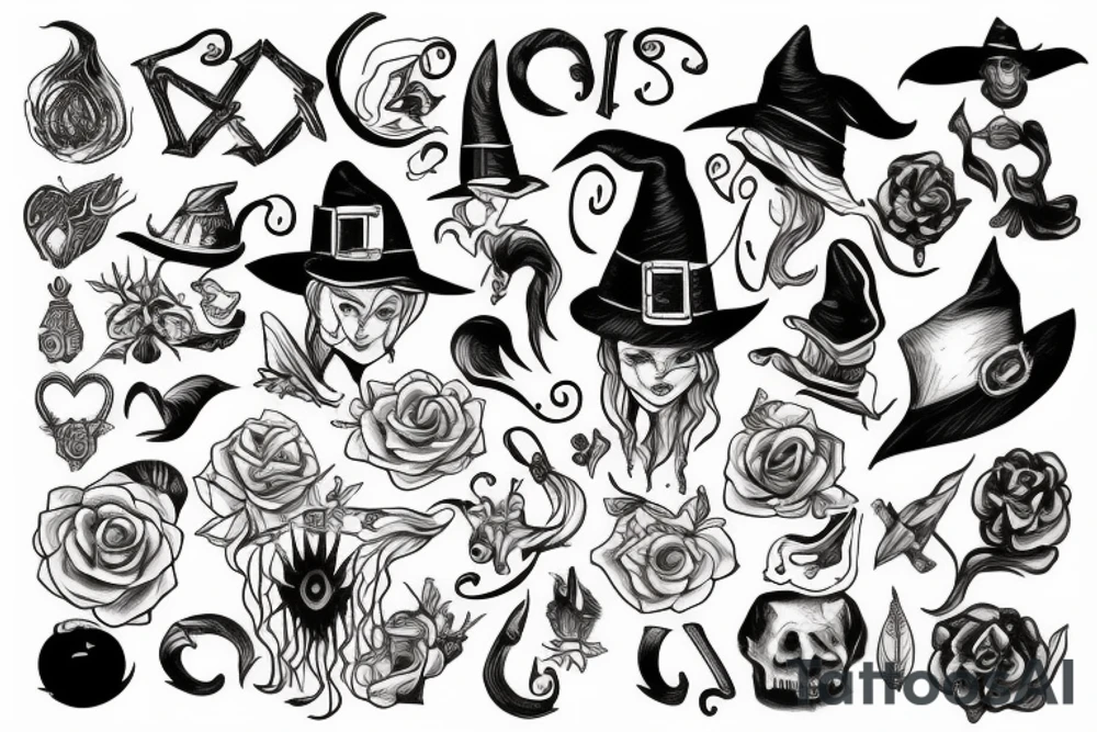 Witch tattoo idea