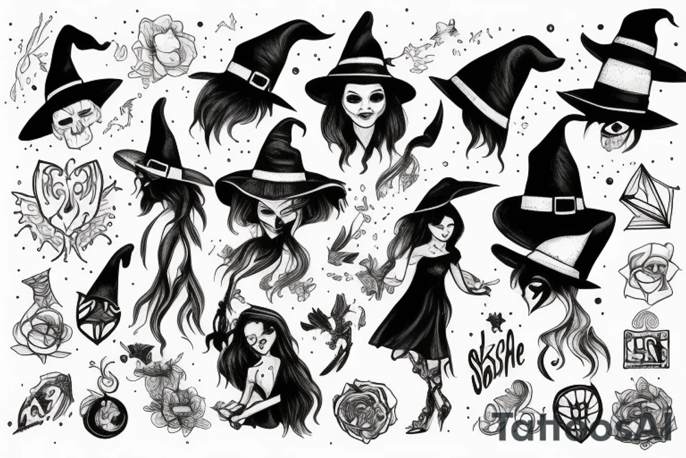 Witch tattoo idea
