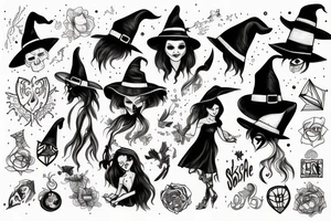 Witch tattoo idea