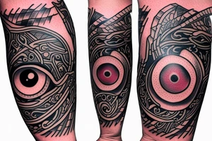 Kekashi Sharingan arm sleeve tattoo idea